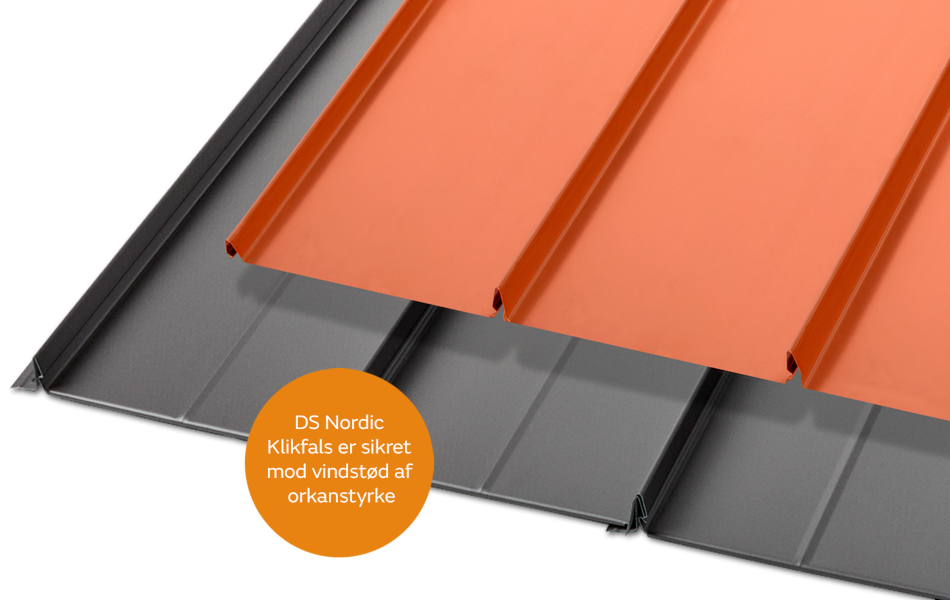 Nordic klikfals 275 Tagbeklædning DS Stålprofil